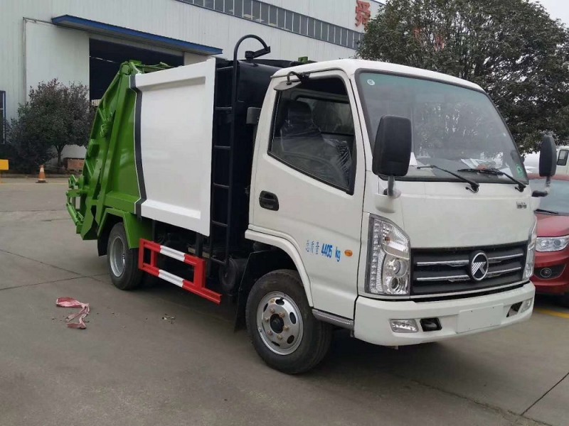 凱馬藍(lán)牌4方壓縮垃圾車(chē)