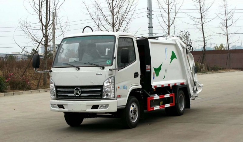 凱馬藍(lán)牌4方壓縮垃圾車(chē)