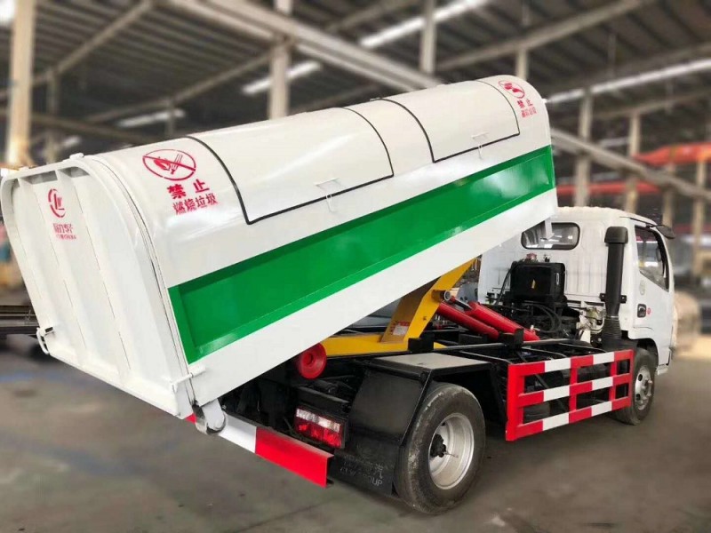 東風(fēng)多利卡5方勾臂垃圾車(chē)
